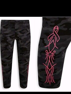 Torrid Camo Breast Cancer (BCA) Crop Leggings 2X